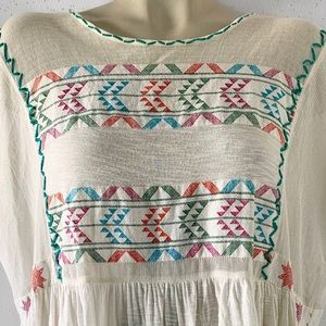 Free People Tops - Free People OVERSIZED Embroidered top Free People Tops - Free People OVERSIZED Embroidered top